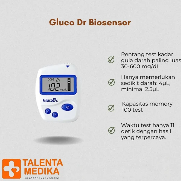 Gluco Dr Biosensor Blood Glucose - Alat Cek Gula Darah / Glukosa - Image 2