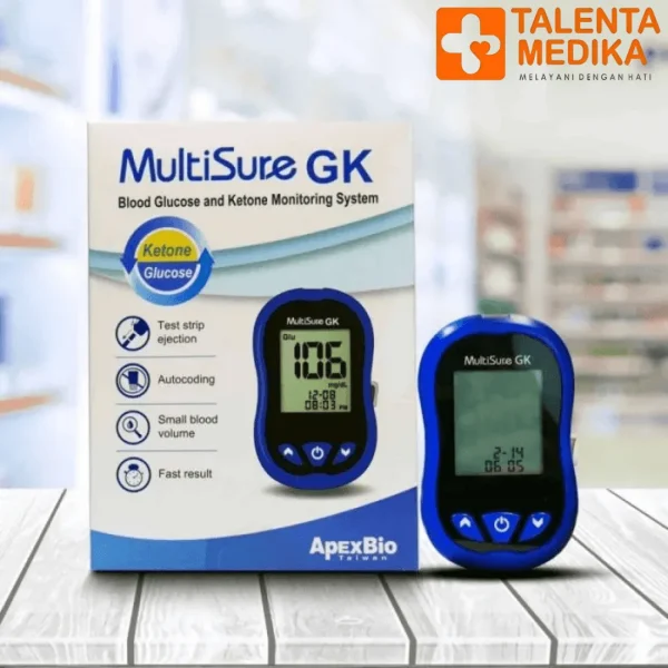 MultiSure GK Blood Glucose and Keton Meter - Alat Cek Gula Darah  Glukosa dan Keton dalam darah