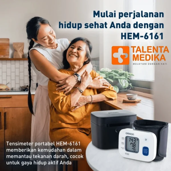 Omron Wrist Blood Pressure Monitor HEM 6161 - Tensimeter Digital Pergelangan Tangan