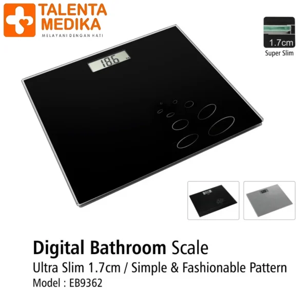 OneMed Timbangan Badan Digital EB 9362 - Digital Bathroom Scale - Image 2