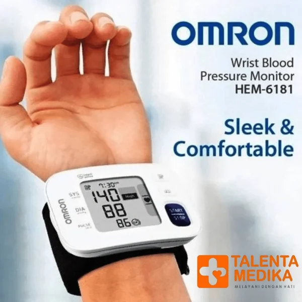 Tensimeter Digital Wrist OMRON HEM 6181 - Tensimeter Digital Pergelangan Tangan - Image 2